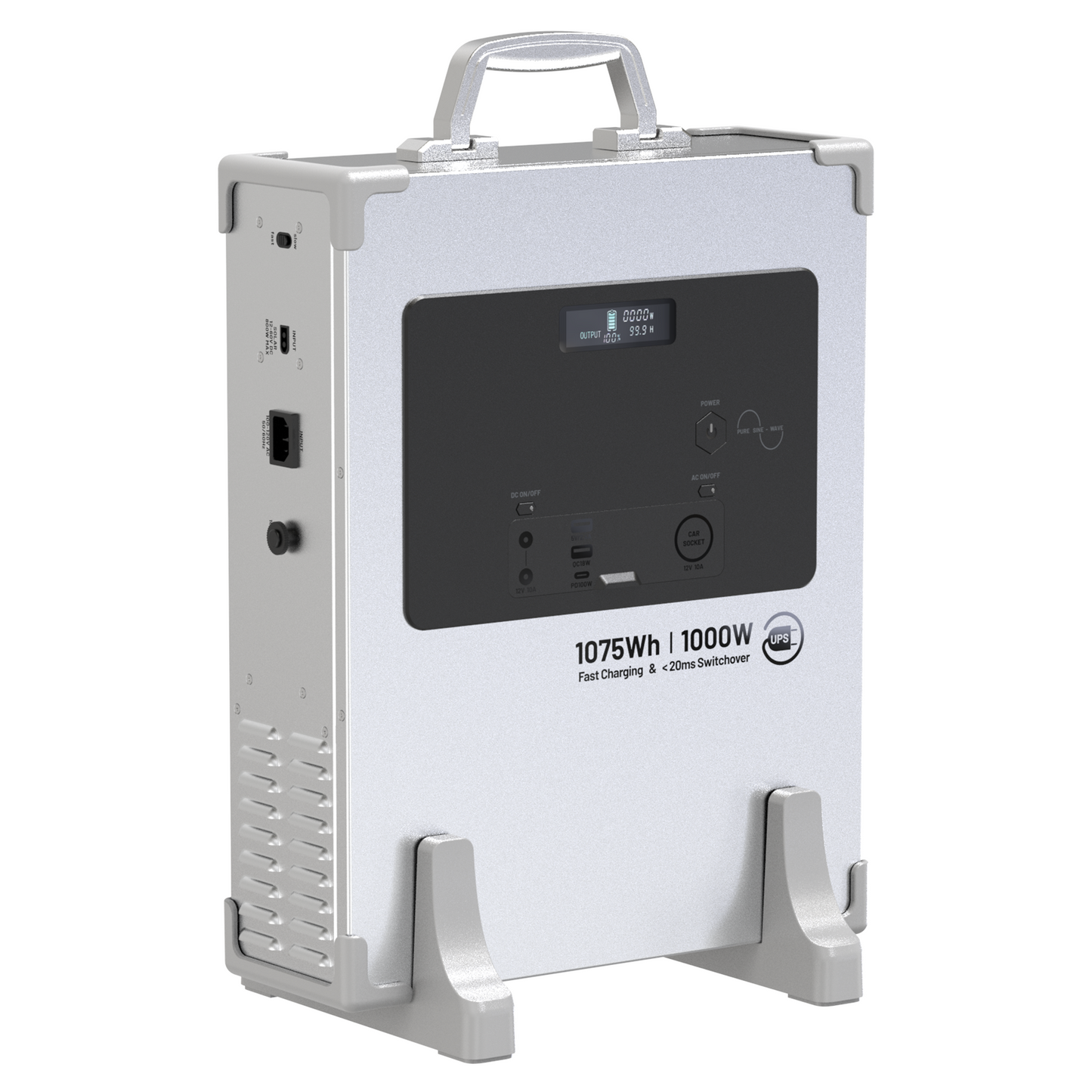 1000W Portable Power Station, 1075Wh Backup Lithium Battery, 120V/1000W AC Outlet, Solar Generator for Home, RV, Outdoor, Camping and Emergencies Use