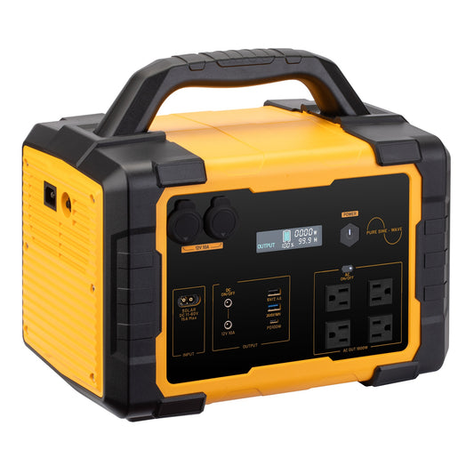 Portable Power Station – 1024Wh LiFePO4 battery, 1800W AC output / 100W PD USB-C, supports solar charging. Ideal for home backup power, camping, and multi-scenario outdoor use