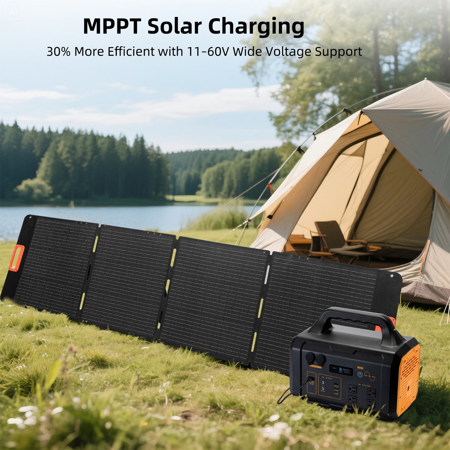 Portable Power Station 1800W, 1024Wh LiFePO4 Battery Generator with 1000W AC Charging & 800W Solar Charging, for Home, Power Outages, Camping & RVs
