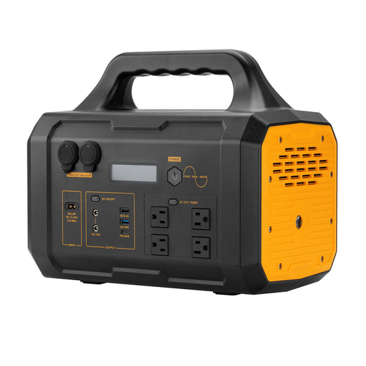 Portable Power Station 1800W, 1024Wh LiFePO4 Battery Generator with 1000W AC Charging & 800W Solar Charging, for Home, Power Outages, Camping & RVs